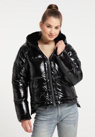 MYMO Winter Jacket in Black: front