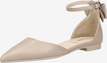 Ballerina con cinturino di Nero Giardini in beige: frontale