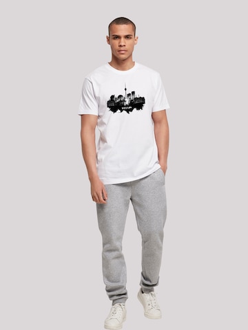 T-Shirt 'Cities Collection - Berlin skyline' F4NT4STIC en blanc