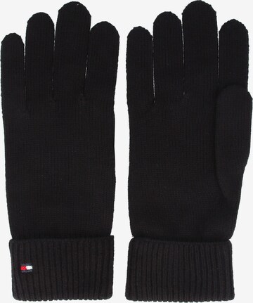 TOMMY HILFIGER Full finger gloves in Black: front