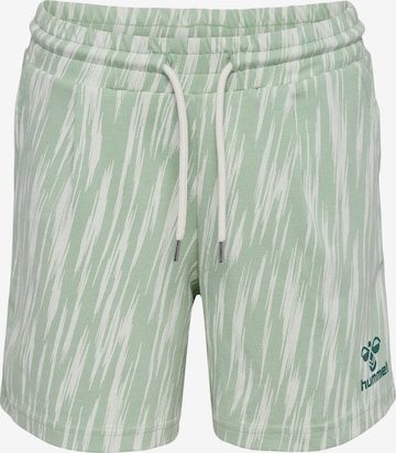 Hummel Regular Broek in Groen: voorkant