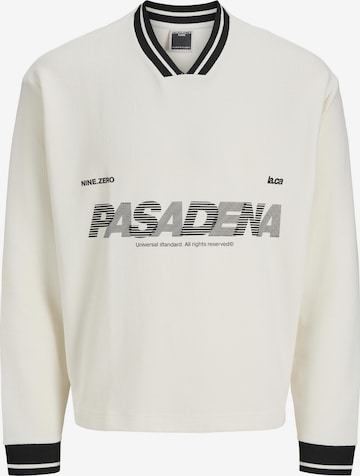 Sweat-shirt 'JCOHorizon' JACK & JONES en blanc : devant