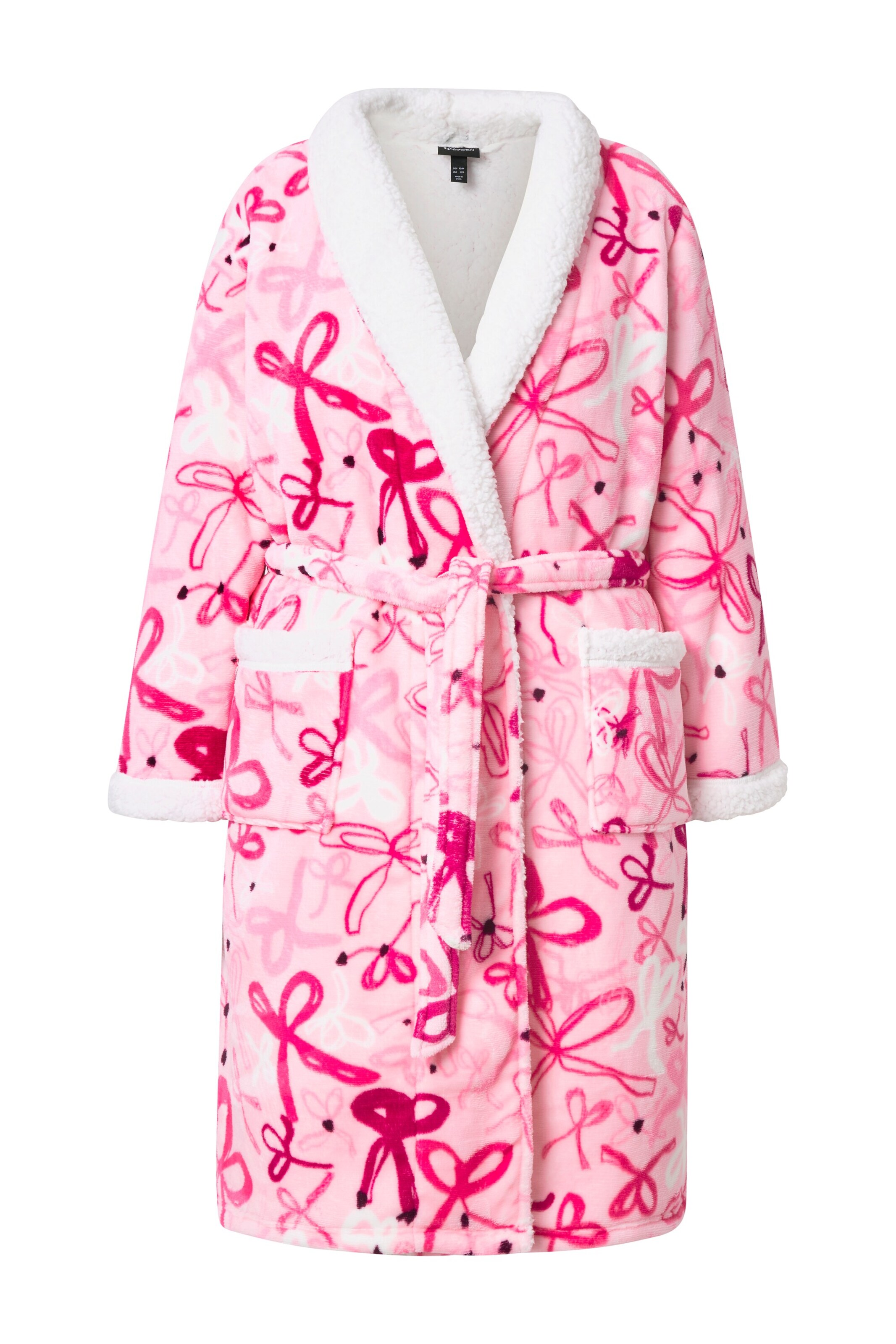 Ulla Popken Bademantel in Pink: Vorderseite