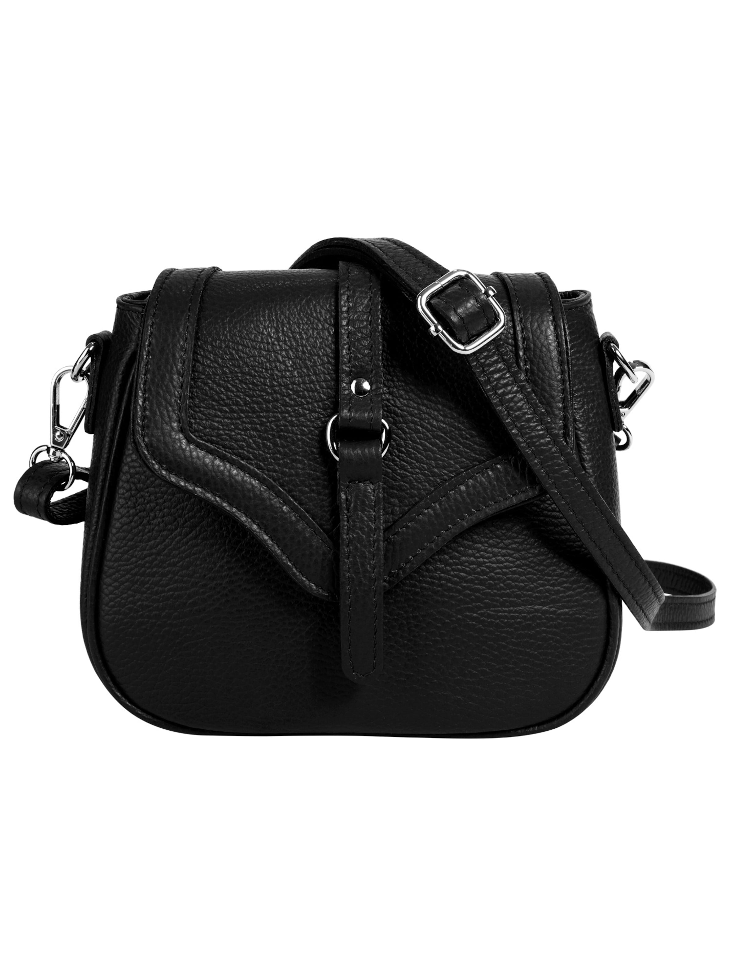 Cluty Crossbody Bag in Black: front