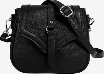 Cluty Crossbody Bag in Black: front
