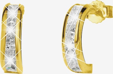 Lucardi Earrings 'Klassisch' in Gold: front