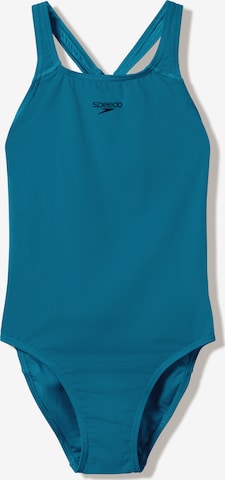 SPEEDO Bustier Badeanzug in Blau: Vorderseite
