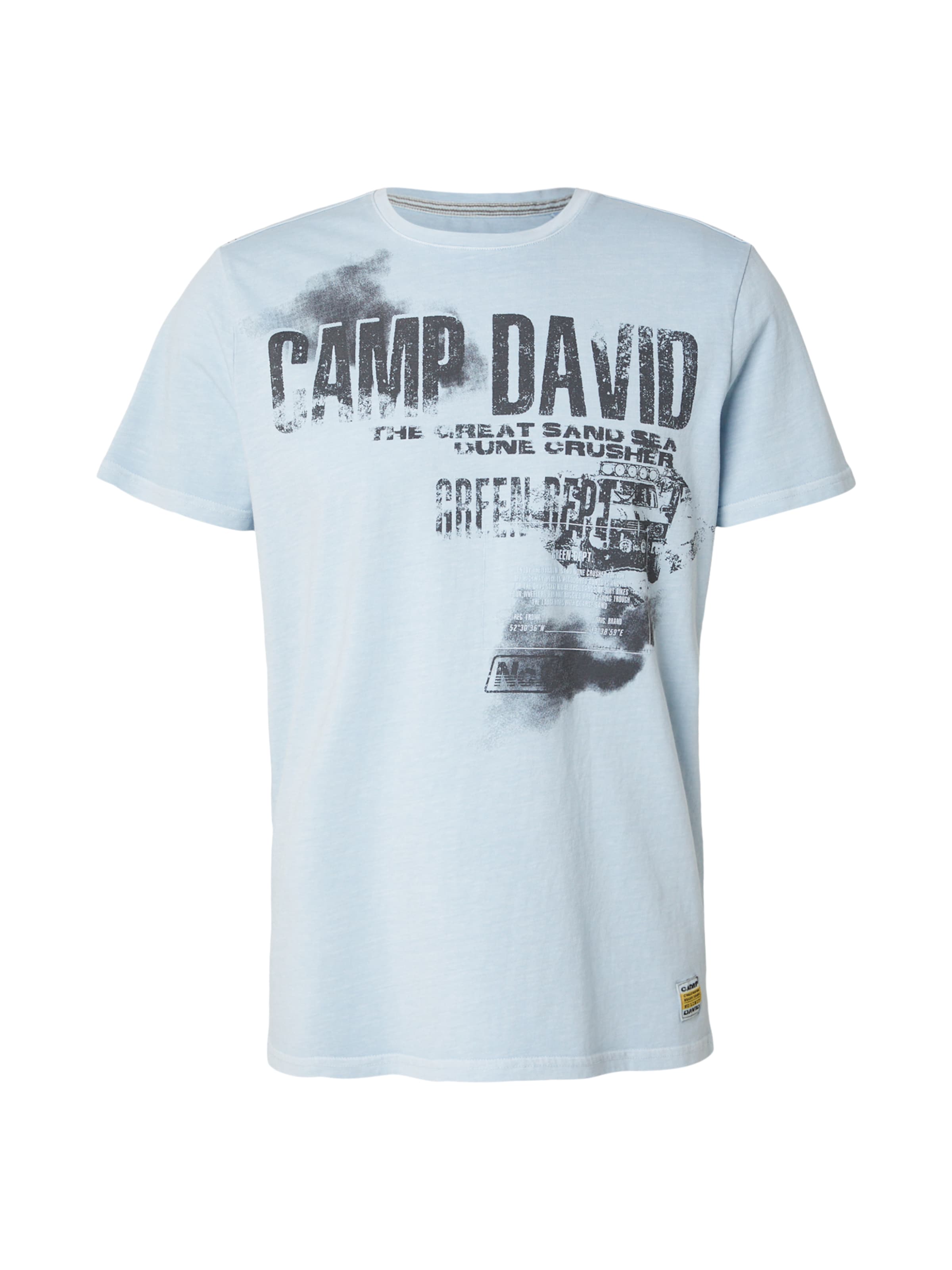 T-Shirt CAMP DAVID en bleu : devant