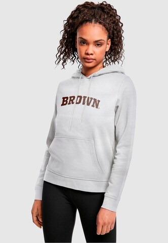 Felpa 'Brown University' di Merchcode in grigio: frontale