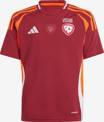 ADIDAS PERFORMANCE - Camiseta funcional 'Lettland 24' en rojo: frente