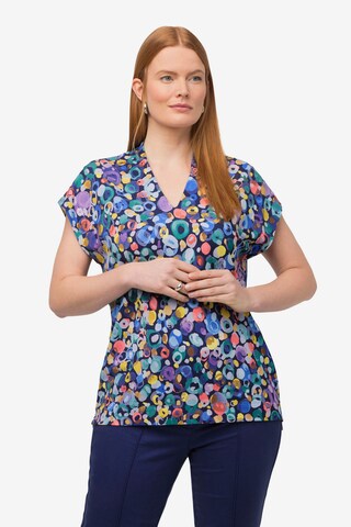 Ulla Popken Shirt in Blauw: voorkant