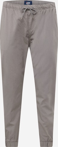 Denim Project Дънки Tapered Leg Панталон 'JUTA' в сиво: отпред