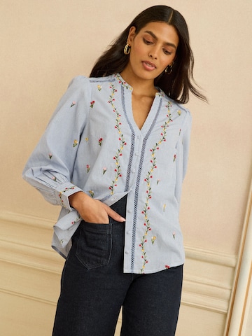 love & roses Bluse in Blau