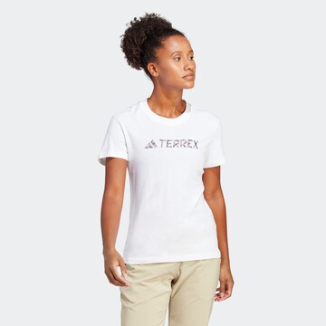 T-shirt fonctionnel ADIDAS TERREX en blanc : devant