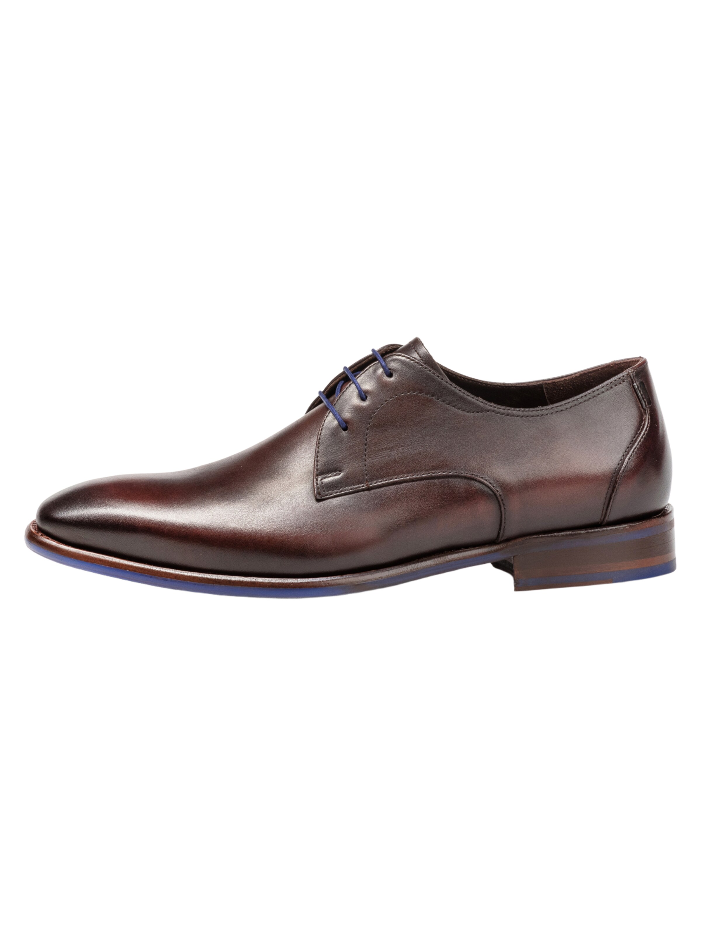 Floris van Bommel Lace-Up Shoes 'DE NETTER' in Brown: front