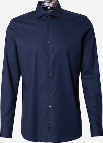 OLYMP Businesspaita värissä sininen: etupuoli