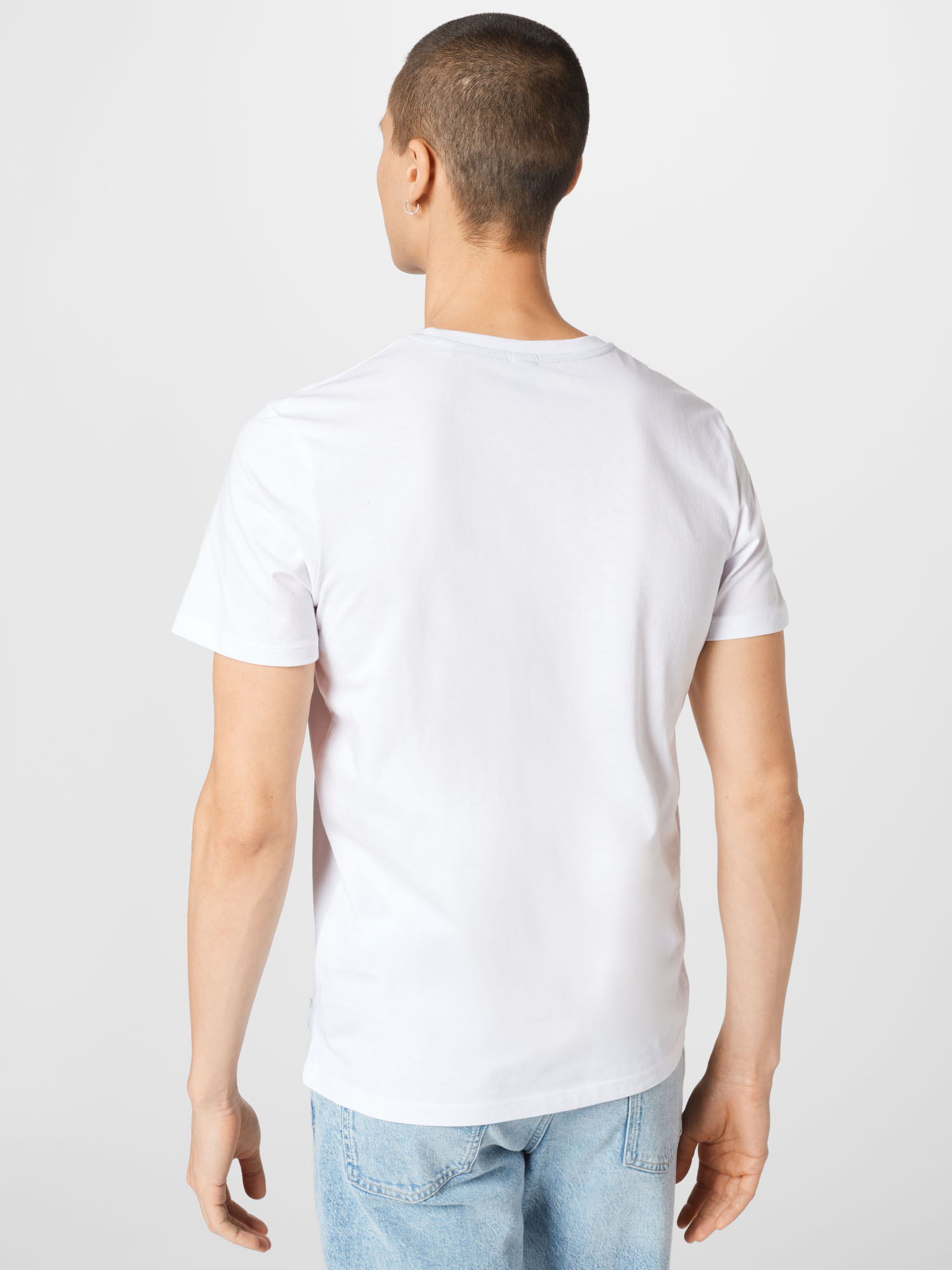 Odzież Mężczyźni JACK & JONES Koszulka w kolorze Białym 