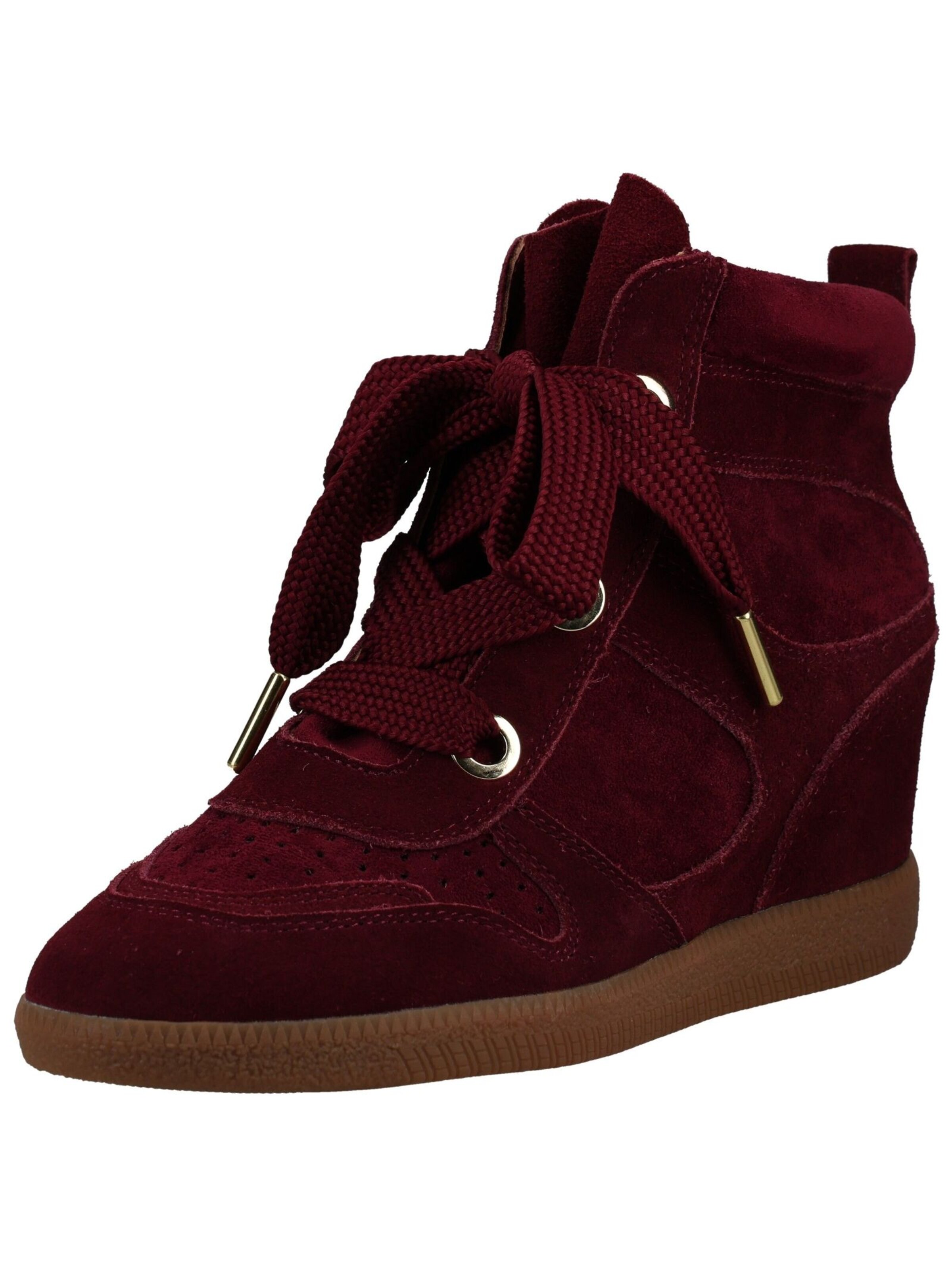 STEVE MADDEN Sneakers hoog in Rood: voorkant