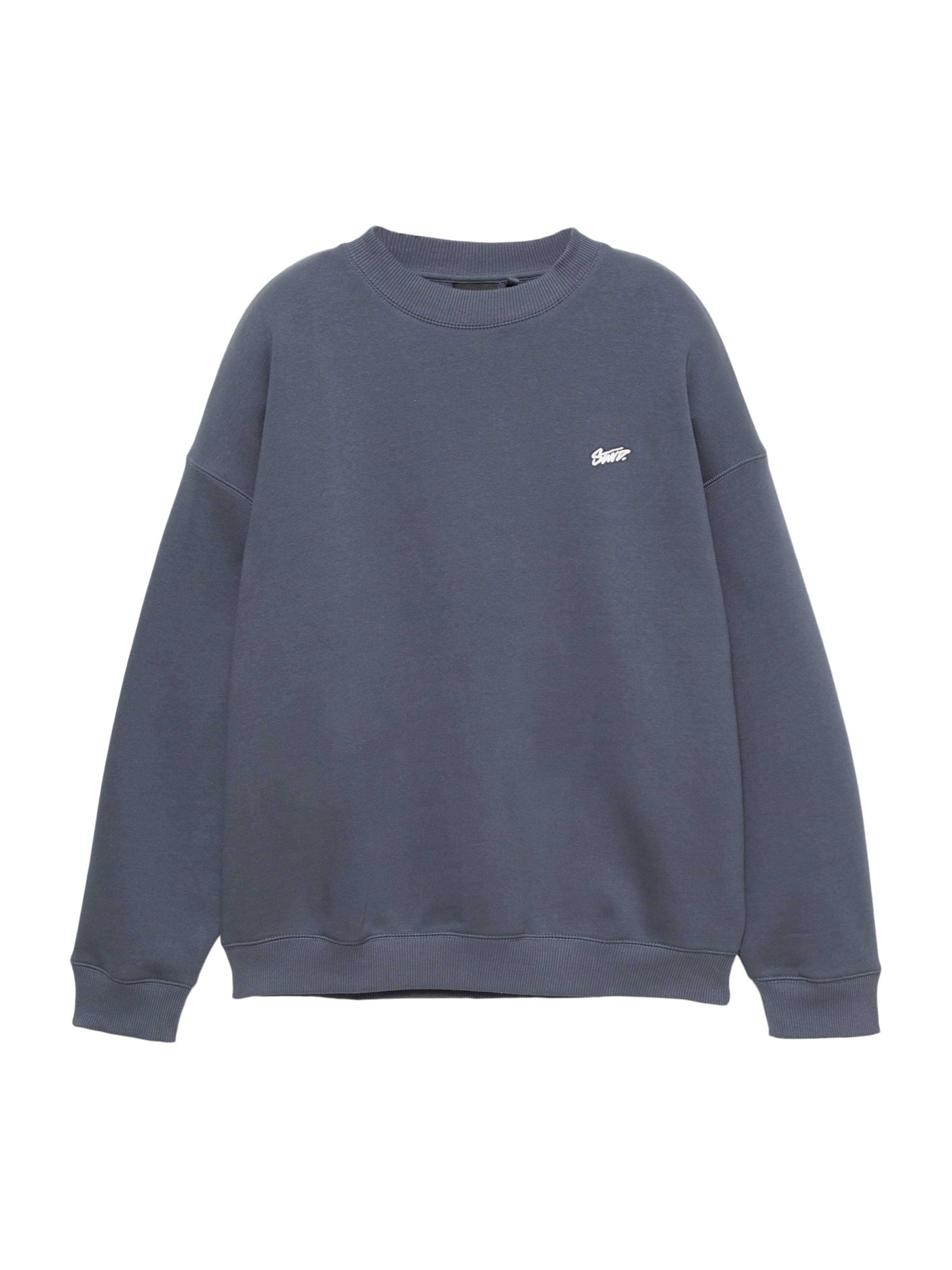 Pull&Bear Суичър 'STWD' в синьо: отпред