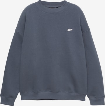 Pull&Bear Sweatshirt 'STWD' in Blue: front
