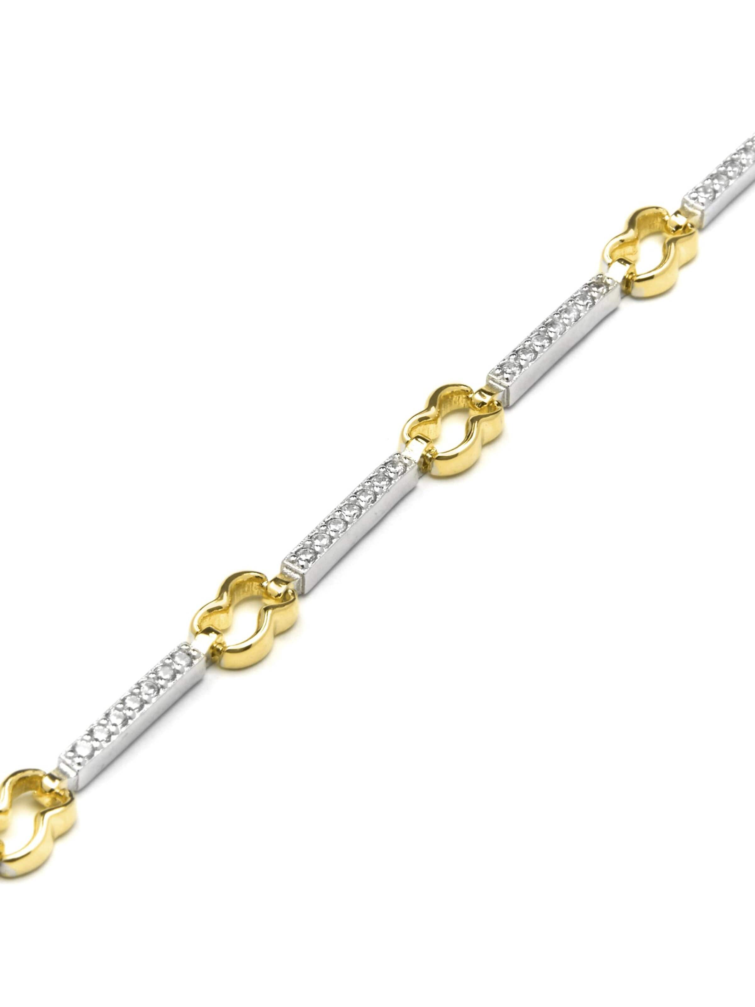 Luxenter Armband 'Daraya'‌‌‌‌‌‌ in Weiß