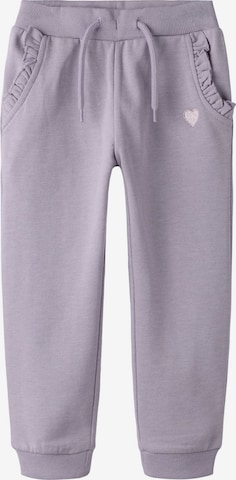 Effilé Pantalon 'NMVima' NAME IT en violet : devant