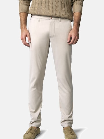 MEYER Slimfit Hose 'M5 Move 9-6196' in Beige: Vorderseite