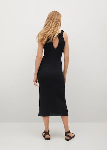 Rochie tricotat 'LILI' de la MANGO pe negru