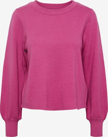 PIECES - Pullover 'Jenna' em rosa: frente