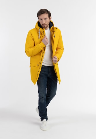 Schmuddelwedda Toiminnallinen takki 'Arctic' värissä keltainen