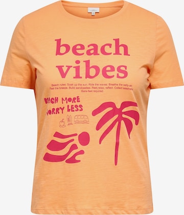 T-shirt 'CARESMA' ONLY Carmakoma en orange : devant