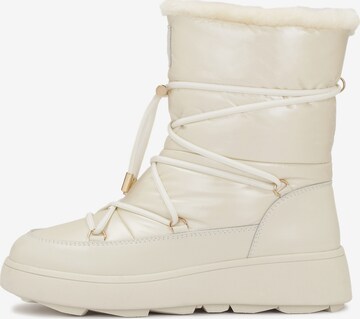 Boots da neve di Kazar in beige: frontale