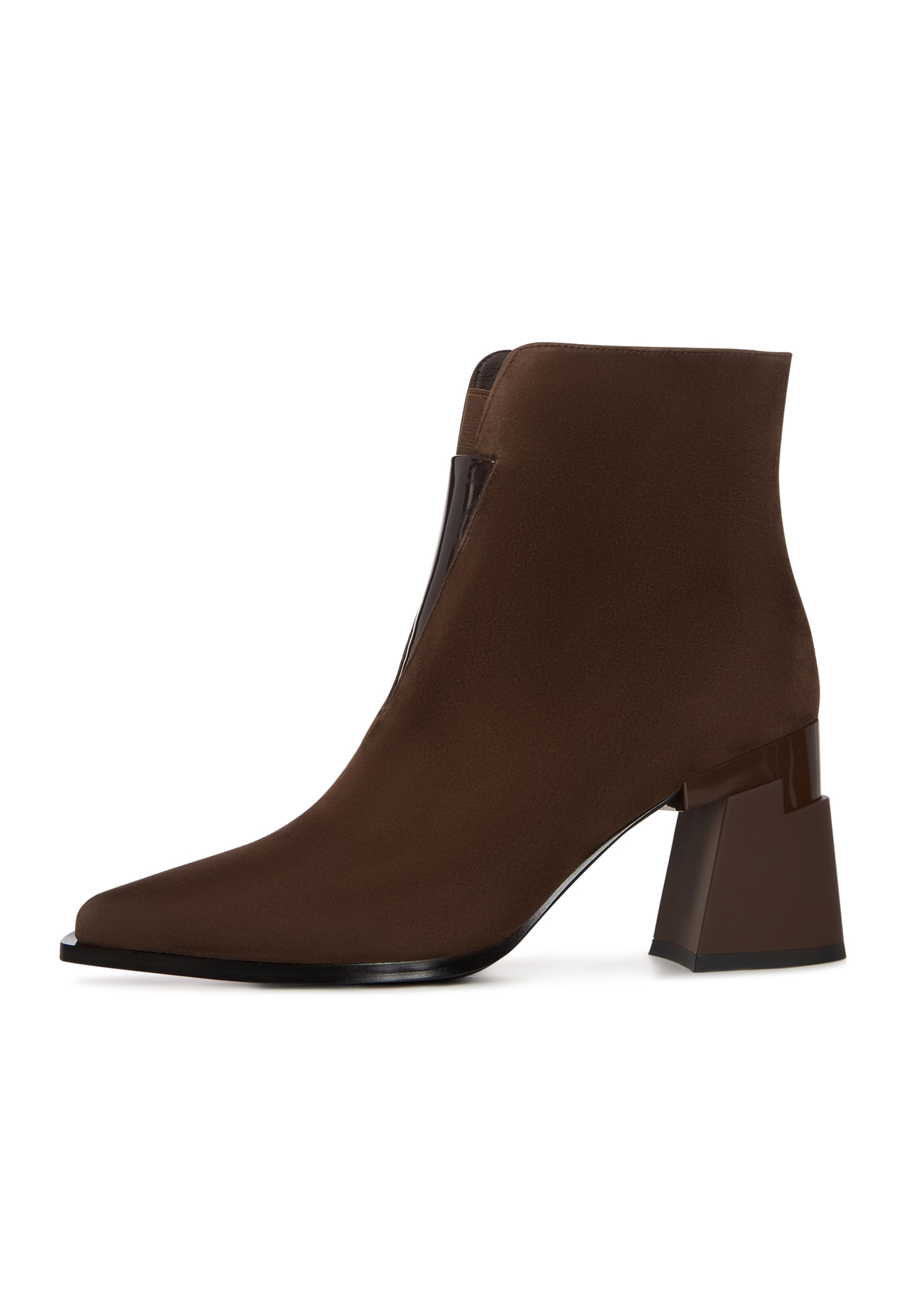 CESARE GASPARI Stiefelette in Braun: Vorderseite