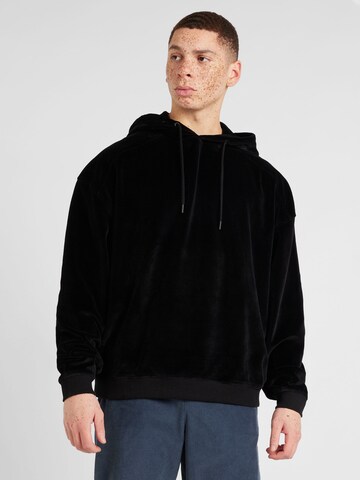 TOPMANSweater majica - crna boja: prednji dio