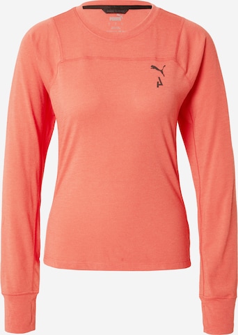 T-shirt fonctionnel PUMA en orange : devant