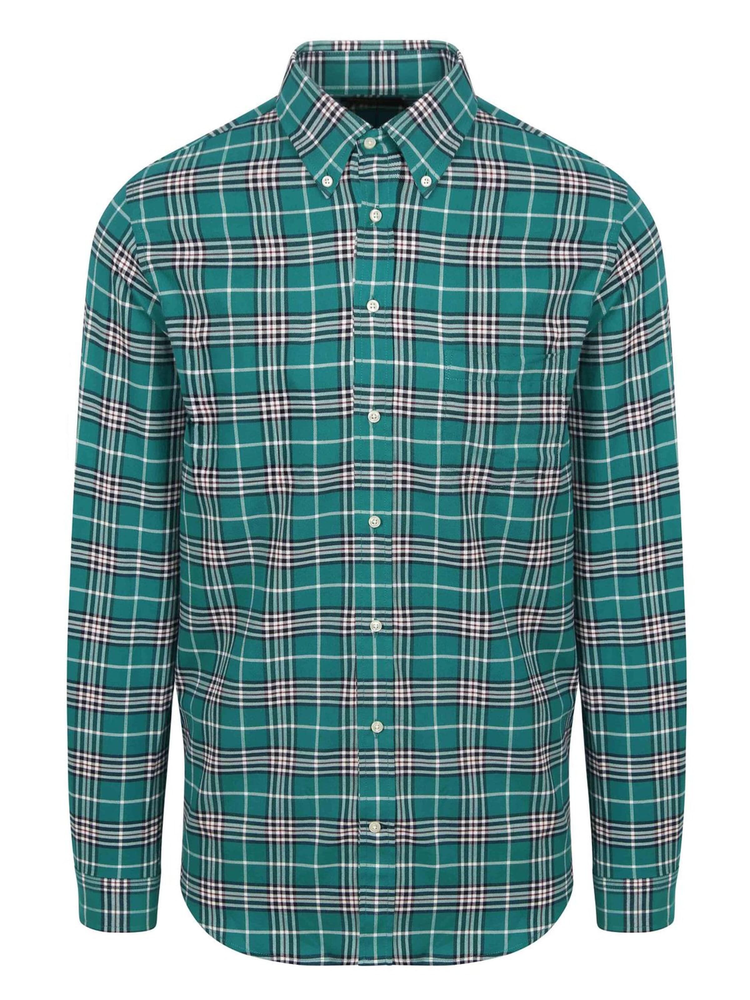 Steppin' out Regular fit Overhemd in Groen: voorkant