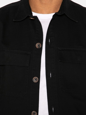 Threadbare Between-Season Jacket 'Ozone' in Black