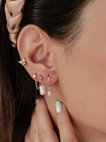 Hey Happiness - Pendientes 'Pearl Quartet' en oro