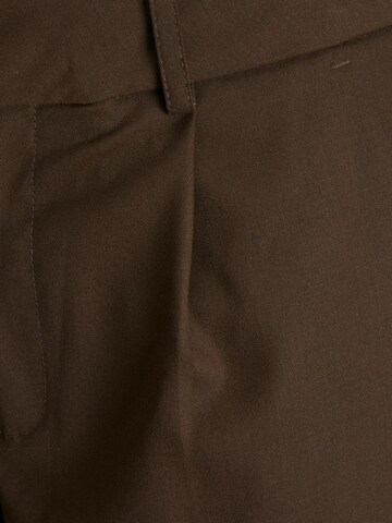 JJXX Regular Pleat-Front Pants 'Chloe' in Brown