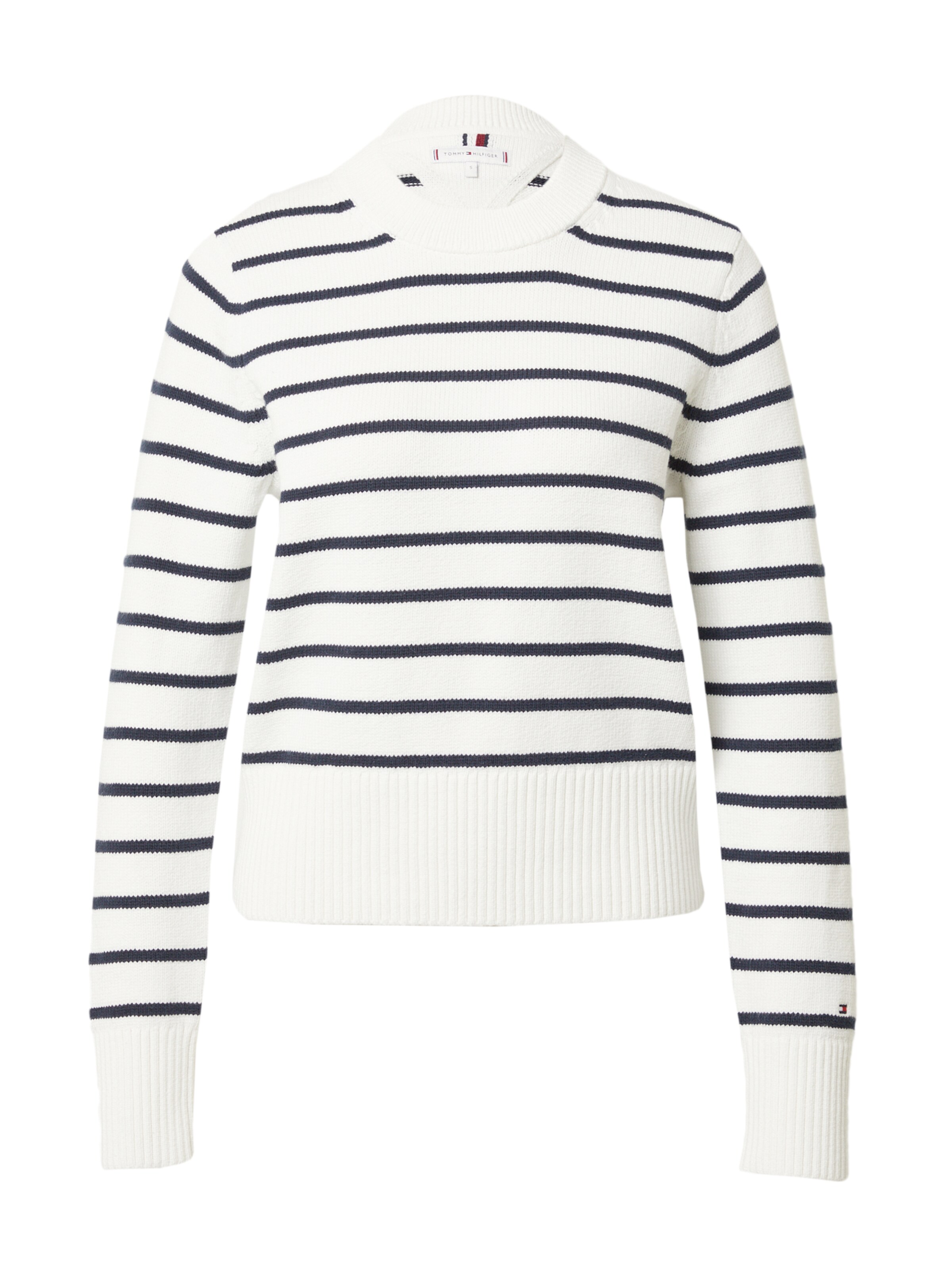 TOMMY HILFIGER Pullover 'Breton' in Weiß: Vorderseite