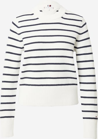 TOMMY HILFIGER Pullover 'Breton' in Weiß: Vorderseite
