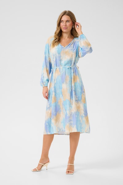 Cream Robe d’été 'CRCassia' en beige / sable / bleu clair / émeraude, Vue avec produit