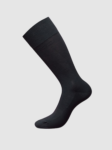 zd ZERO DEFECTS Socks 'Soy fiber socks' in Grey: front