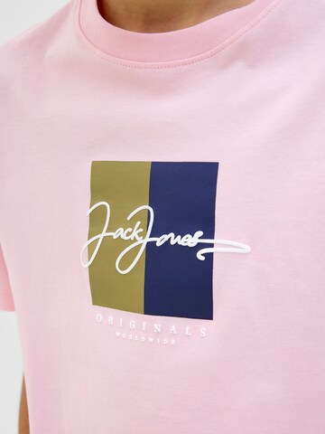 Jack & Jones Junior Футболка 'JORFREDERIKSBERG' в Ярко-розовый