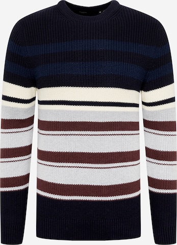 JACK & JONES Sweter w kolorze niebieski: przód