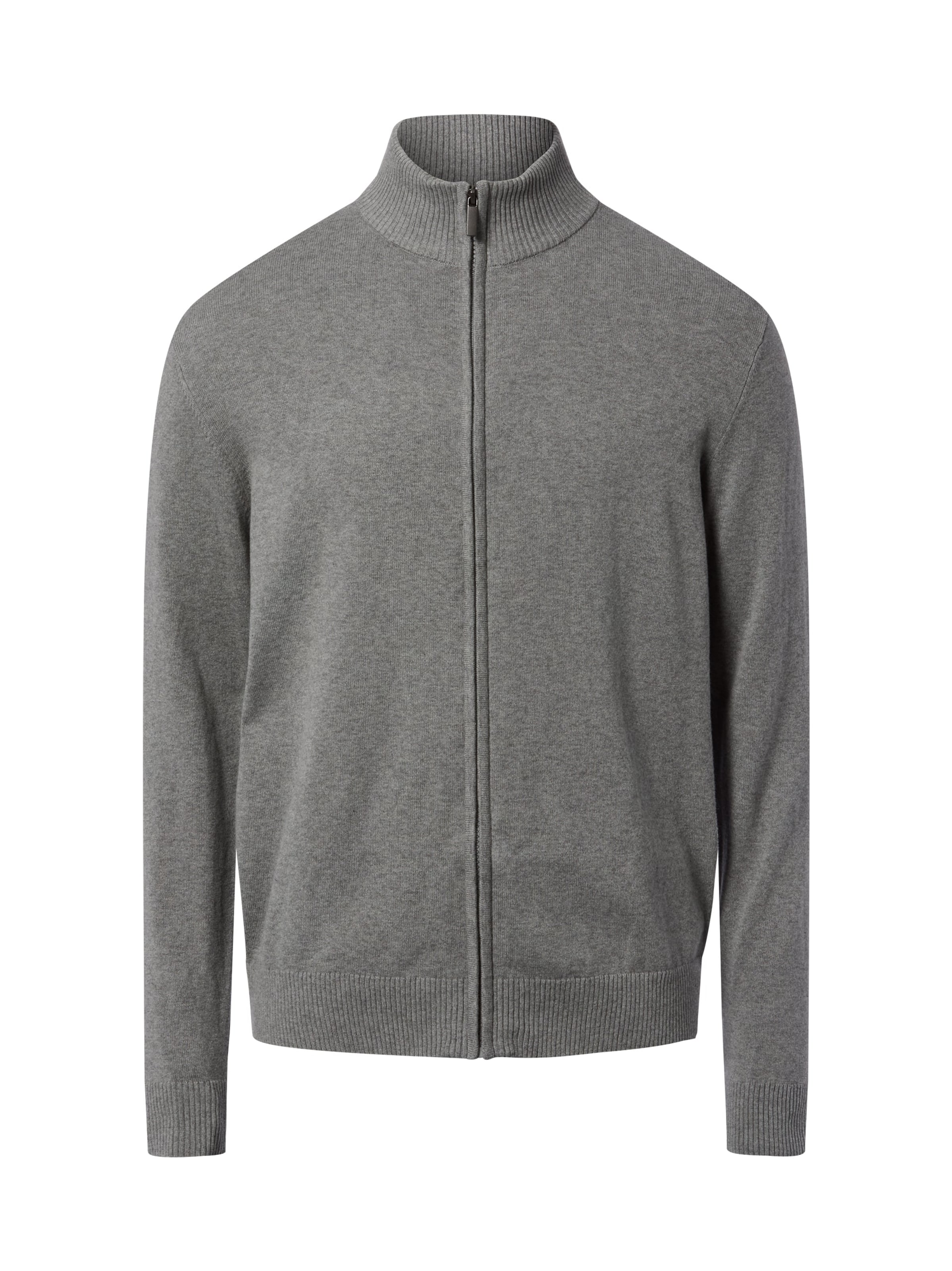 Nils Sundström Strickjacke in Grau: Vorderseite