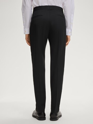 STRELLSON Slimfit Pantalon 'Matt' in Zwart