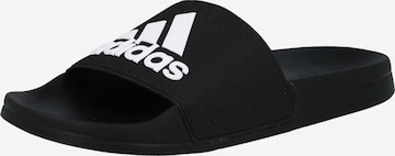 ADIDAS PERFORMANCE Beach & Pool Shoes 'Adilette' in Black: front
