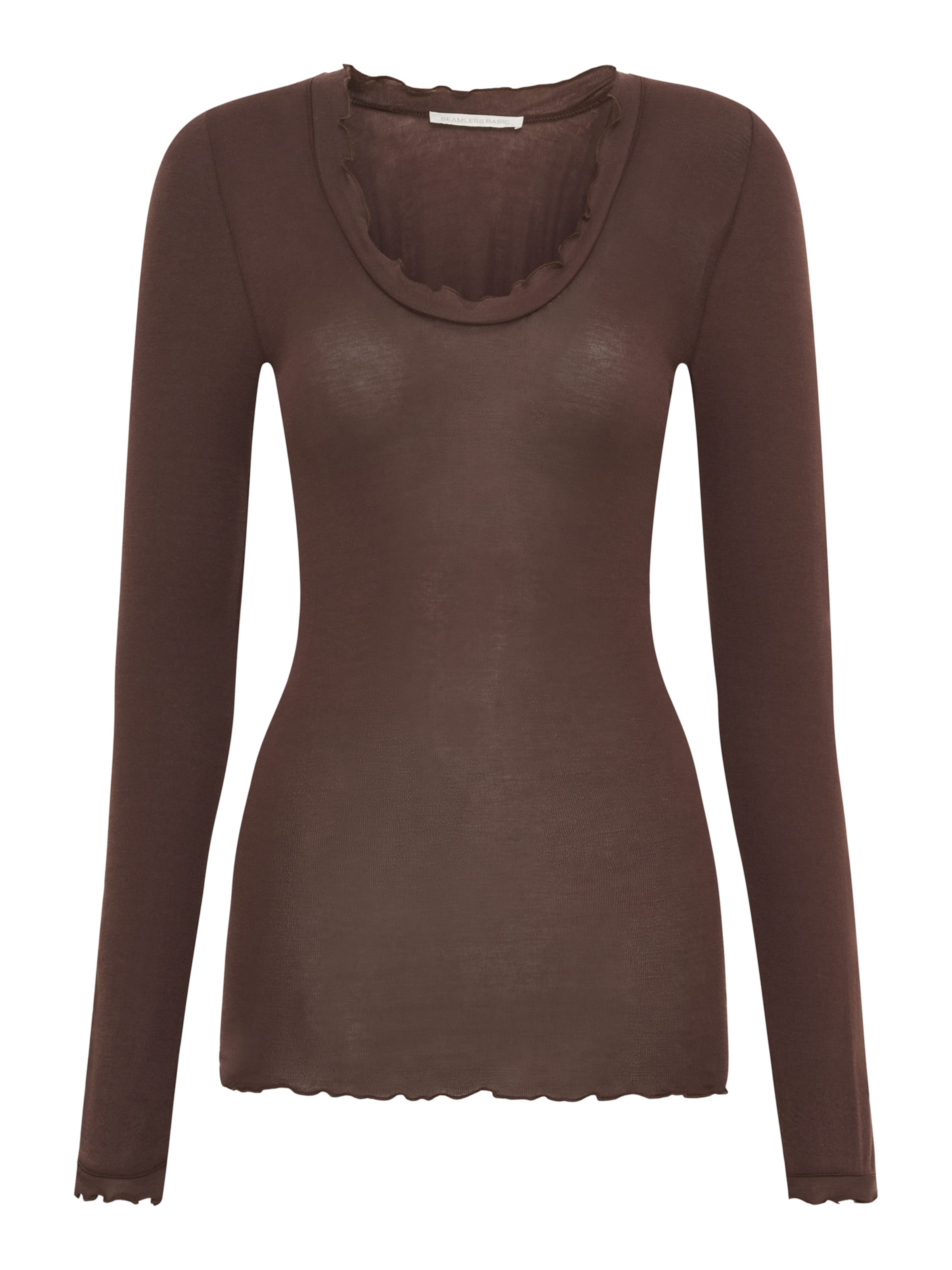 T-shirt 'Romance' Seamless Basic en marron : devant