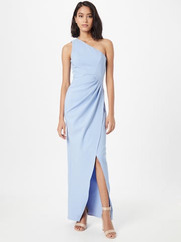 Chi Chi London Evening Dress in Blue: front